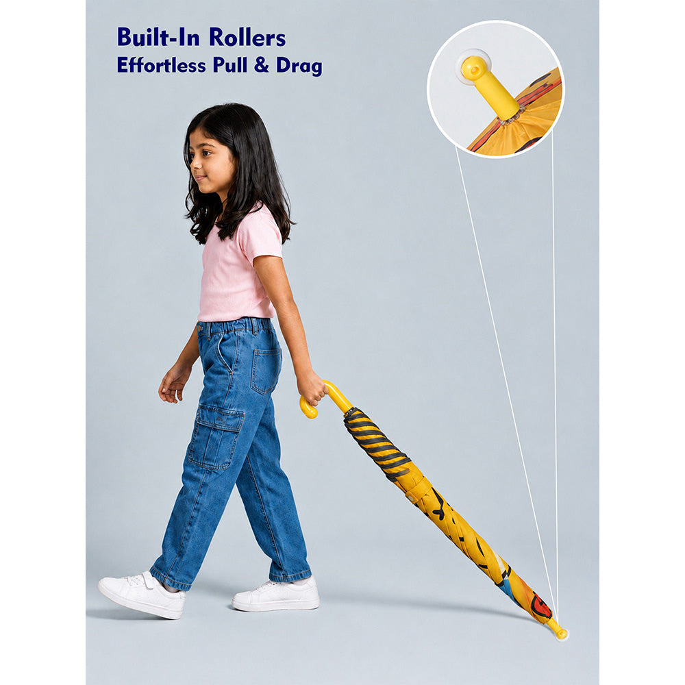 Wheel style Quack Ducky Wheel style printed UPF 50+ Kids-Umbrella -5-10Y