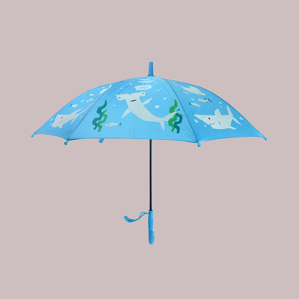 Shark theme Color Changing Magic Umbrella for Kids,5yrs - 10yrs