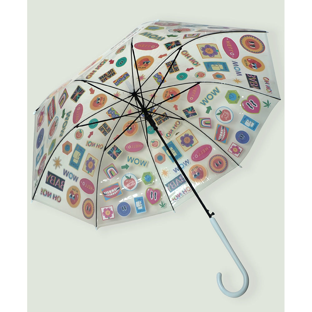 Stamp Transparent Umbrella for Adults