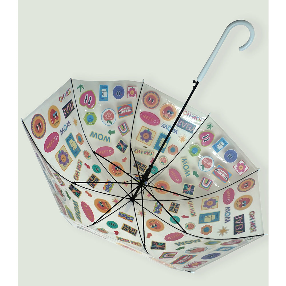 Stamp Transparent Umbrella for Adults