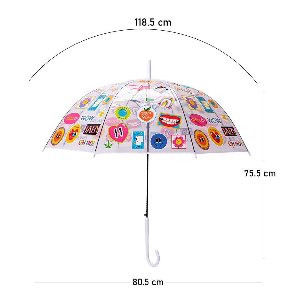 Stamp Transparent Umbrella for Adults