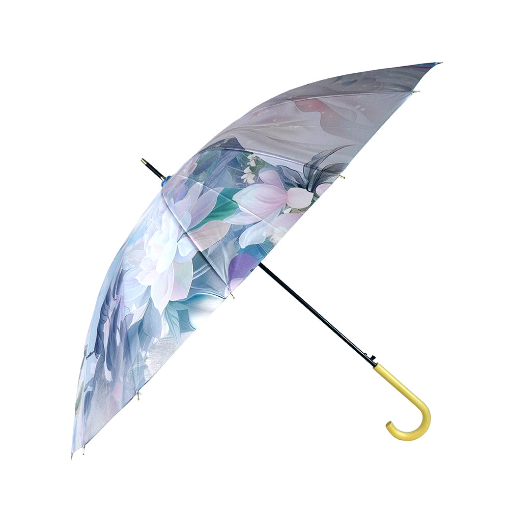Calm Woman Floral print Big Size Umbrella for Adults