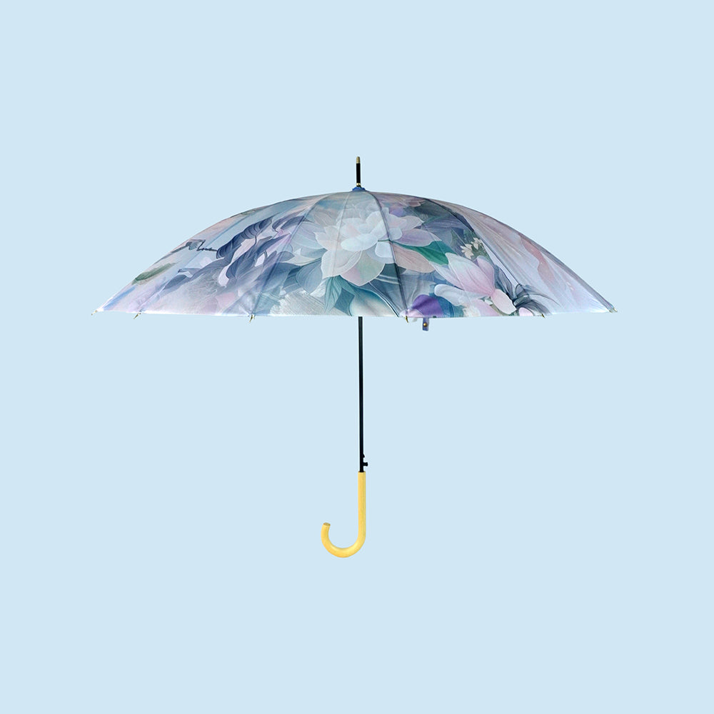Calm Woman Floral print Big Size Umbrella for Adults