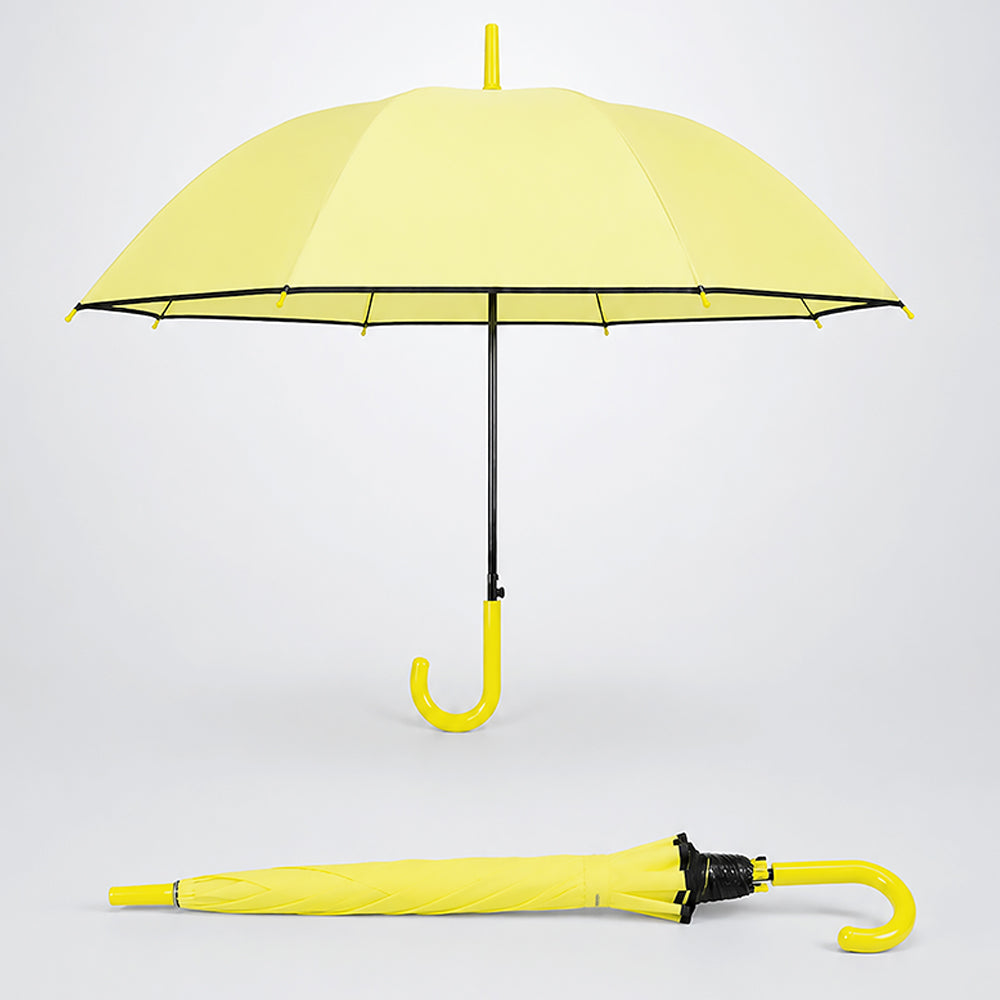 Yellow Solid Black border Umbrella for Adults & Teens