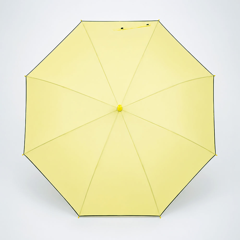 Yellow Solid Black border Umbrella for Adults & Teens