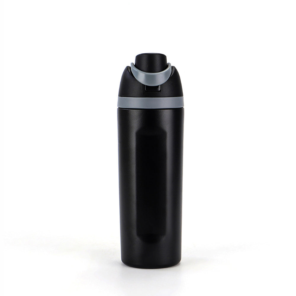 Black Flip Lid styled  Premium Stainless steel Double Wall Bottle for Office, Gym and School, 750ML
