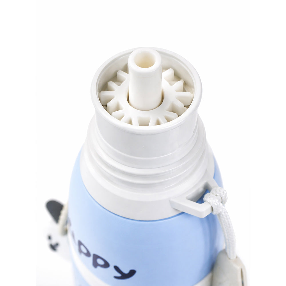 Blue Puppy Stripes Cap Series,  Stainless Steel Kids Water Bottle , 520ml