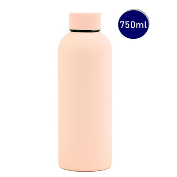 Blush Pink Matt Finish Premium Stainless steel Double Wall Bottle for Office, Gym and School, 750ML