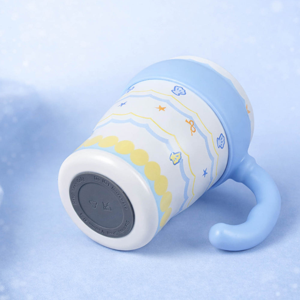 Blue Waves, Bubble Lid series, with detachable infuser Stainless Steel Kids Tumbler Water Bottle , 680ml
