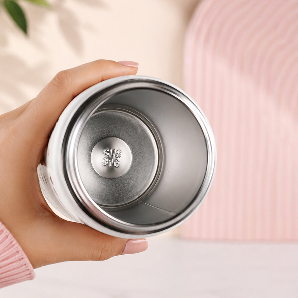 Bow Catty, Black Ball Lid Series, Stainless Steel Tumbler and Water Bottle for Kids & Adults, 650ml
