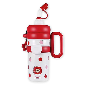 Bubble Red Apple Stainless Steel Water Tumbler bottle for Kids & Adults , 1000ml