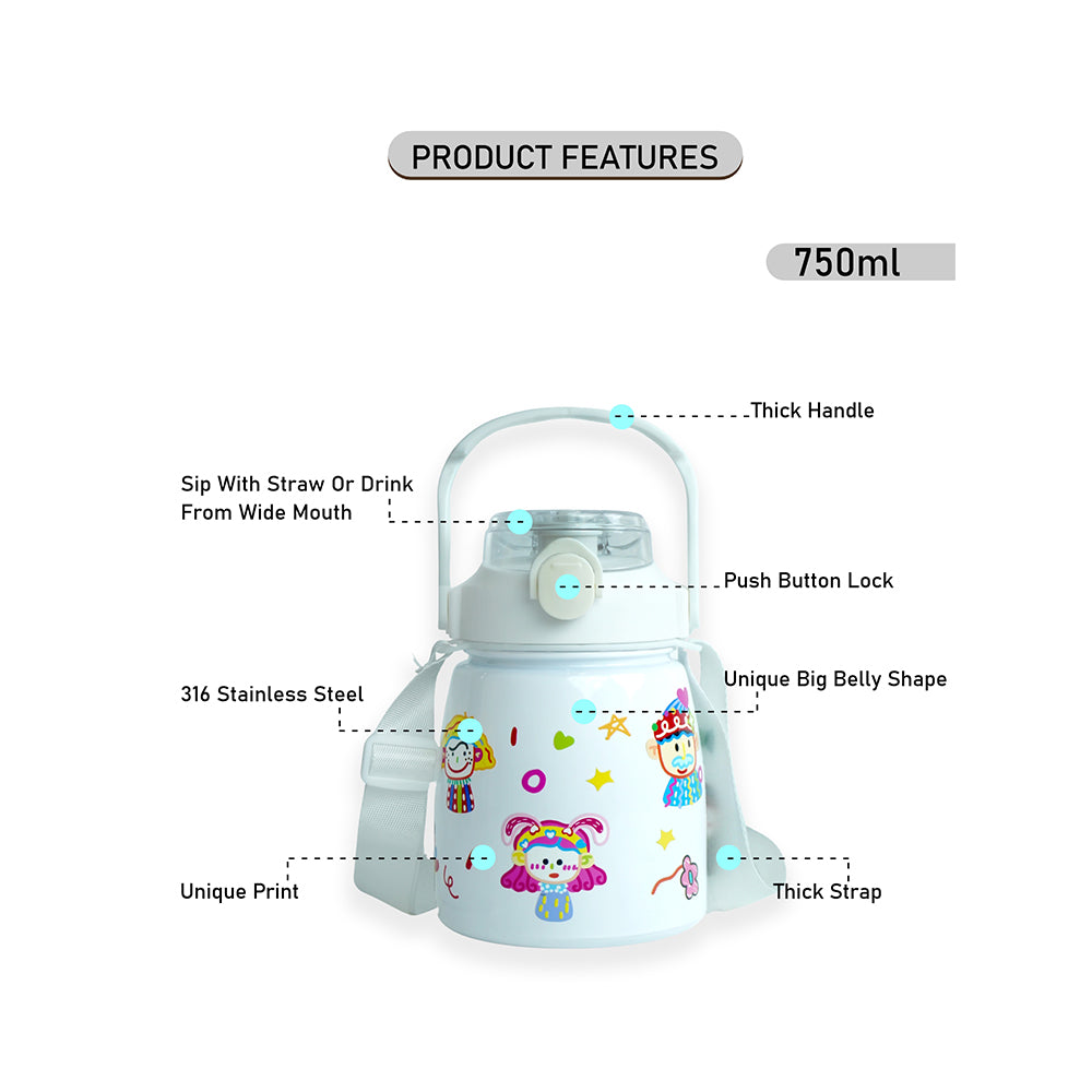 Happy Clowns Belly Bottle, 900ml
