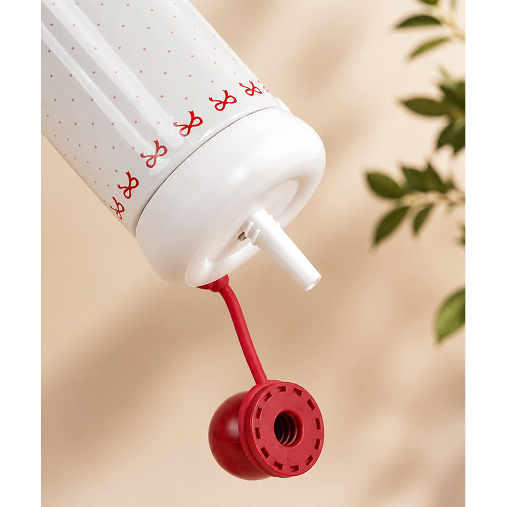 Cute Rabbit, Red ball Lid Series, Stainless Steel Tumbler and Water Bottle for Kids & Adults, 650ml