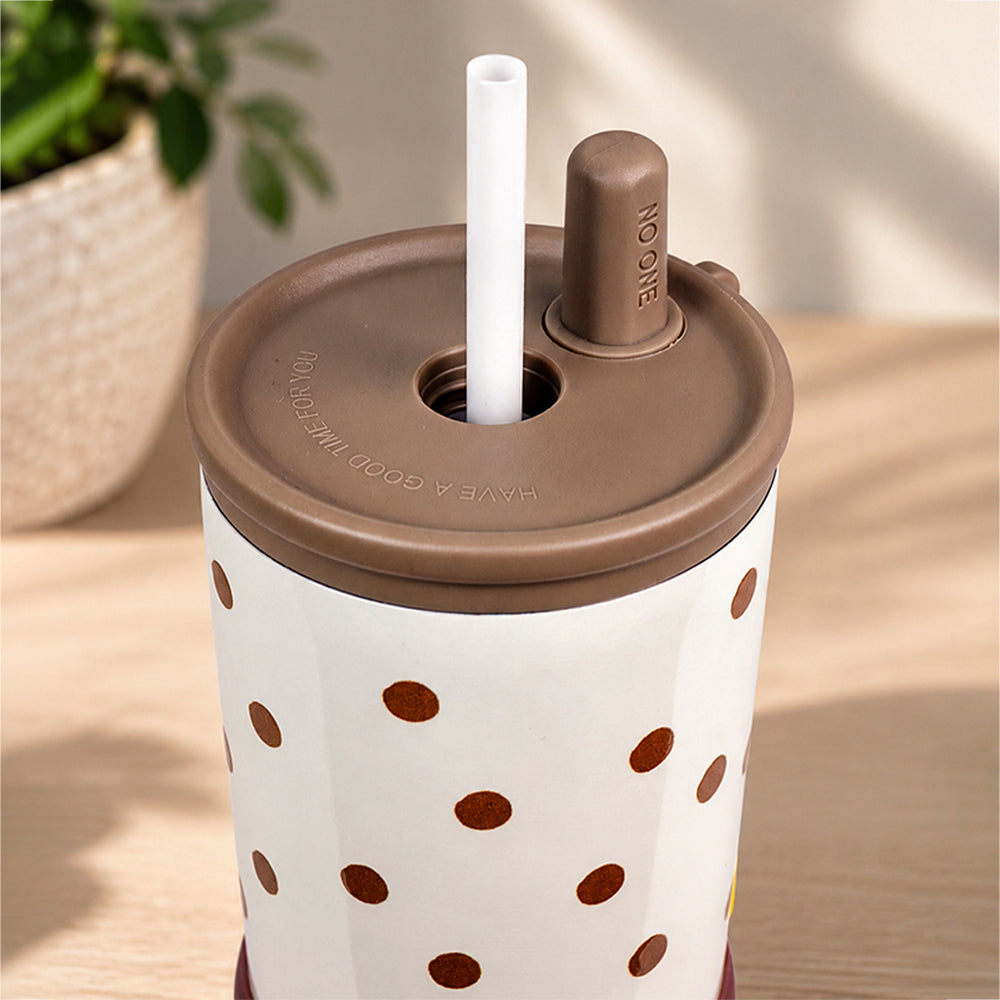 Dachshund & Dots, Good Time Series, Stainless Steel Tumbler and Water Bottle for Kids & Adults, 710ml