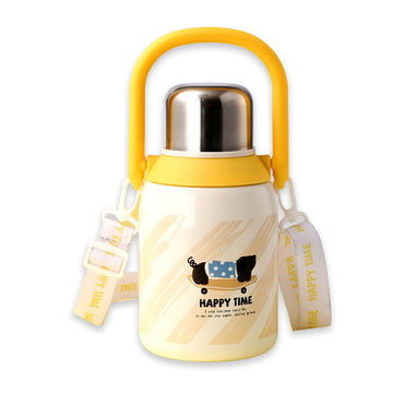 Dachshund Puppy Yellow Stainless Steel Premium Insulated Water Bottle, 800ml