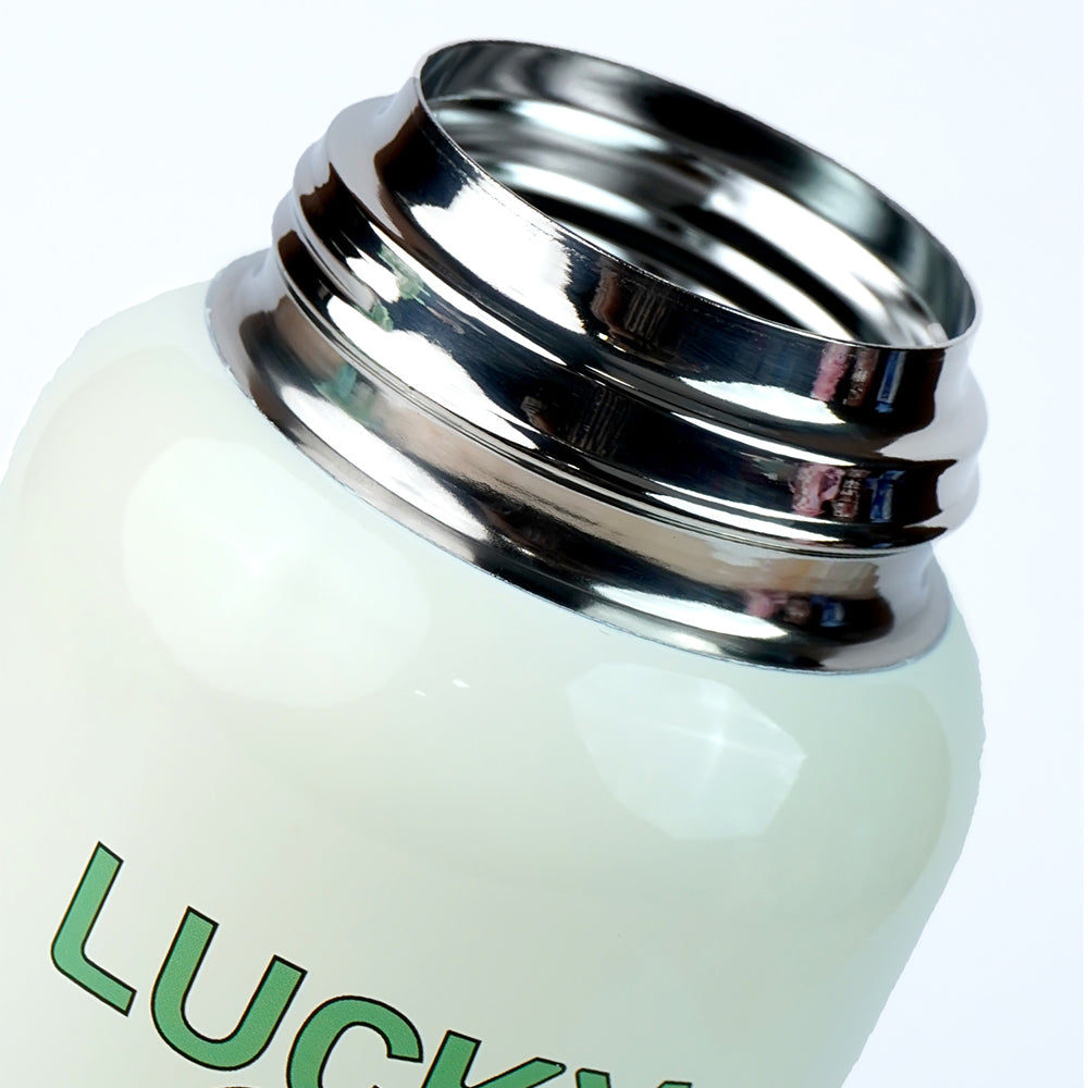 Green checks Labubu with Matching Cover Stainless Steel Water Bottle for Kids,500 ml