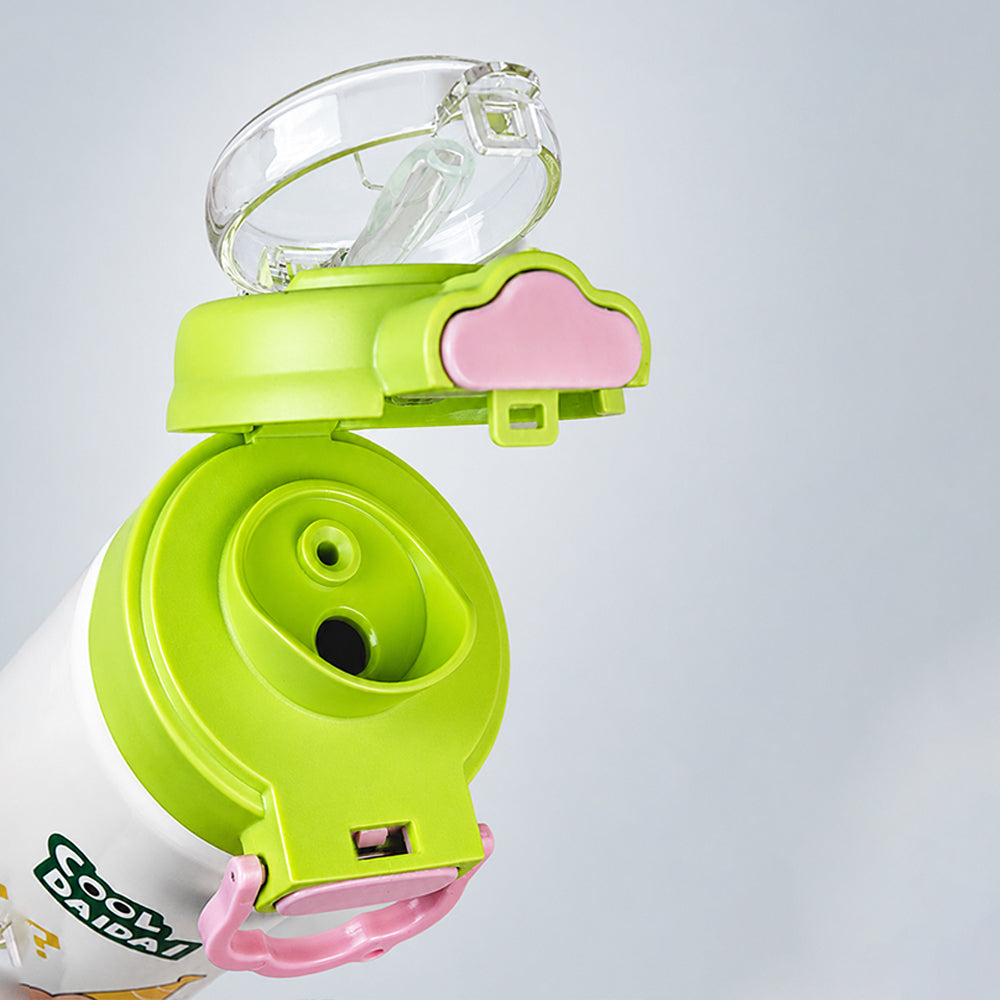 Green Lid, Camping Buddy Series, Stainless Steel Water Bottle for Kids, 700ml
