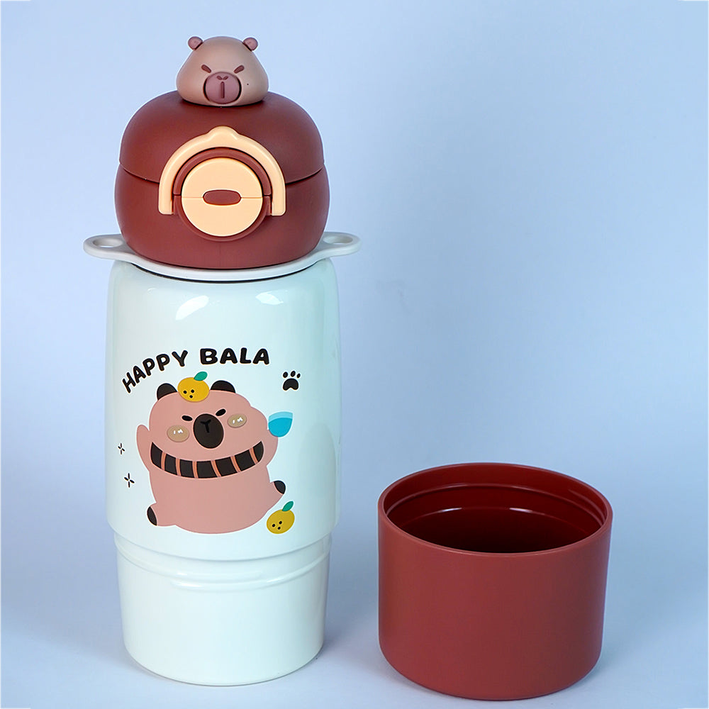Happy Bala bottomlid Series,  Stainless Steel Kids Water Bottle , 480ml