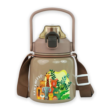 Brown Jungle Small Belly Bottle, 700ml