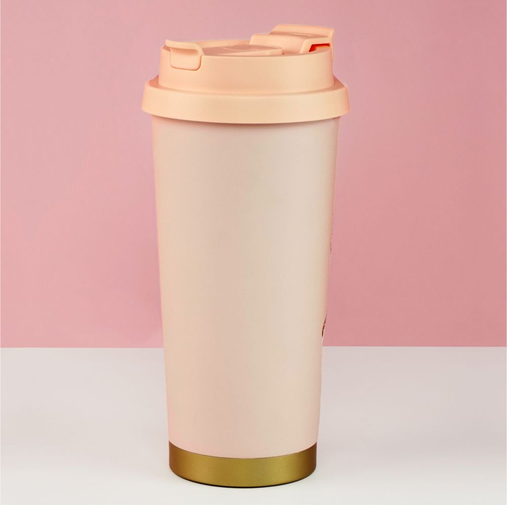 Lily Pink Stainless Steel premium Insulated Detox Infuser Bottle with Tea and Fruit Infuser attachment, 520ml