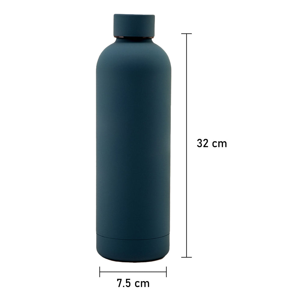 Midnight Blue Matt Finish Premium Stainless steel Bottle for Office, Gym and School, 1000ML