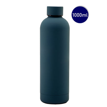 Midnight Blue Matt Finish Premium Stainless steel Bottle for Office, Gym and School, 1000ML