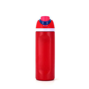 Red Flip Lid styled  Premium Stainless steel Double Wall Bottle for Office, Gym and School, 750ML