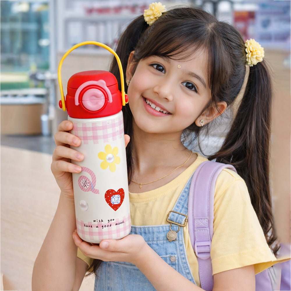 Red Diamond, Sleek series Stainless Steel Tumbler and Water Bottle for Kids and Adults,550ml