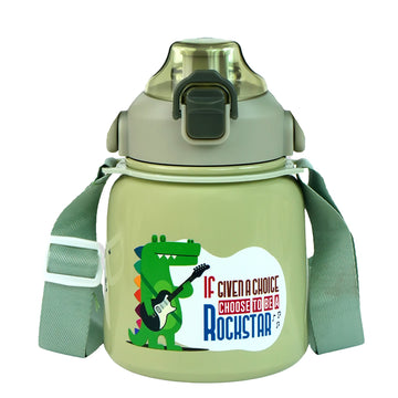 Olive Rockstar Cat Small Belly Bottle,700 ml