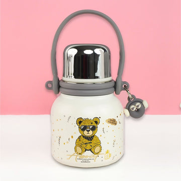 Thermos Shiny Gold Ted Stainless Steel premium Insulated Bottle, 600ml