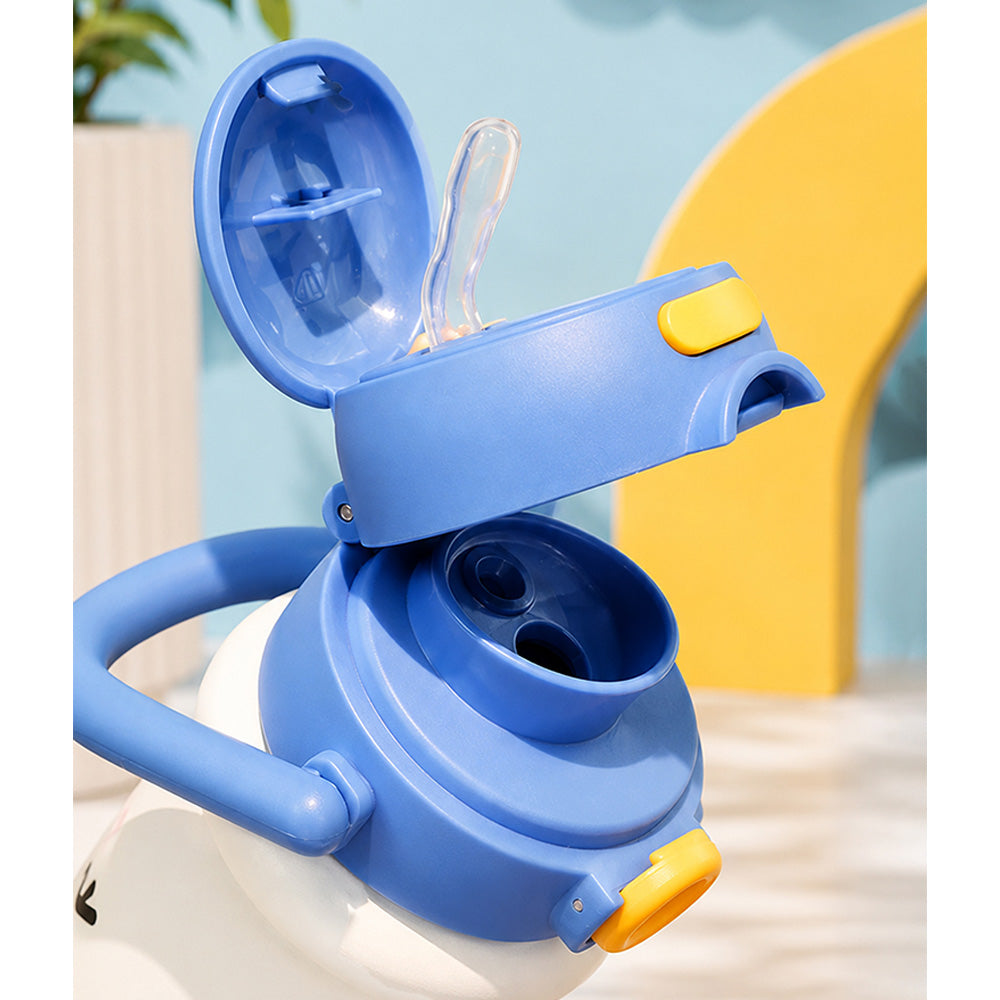 White Blue Puppy Design, Best Series, Stainless Steel Water Bottle for Kids, 500ml