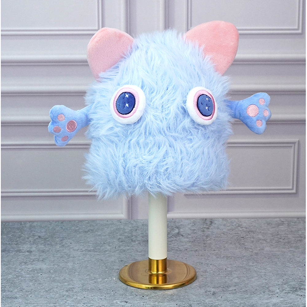 Blue Furry Monster 3d style Winter Cap/Beanie for Kids