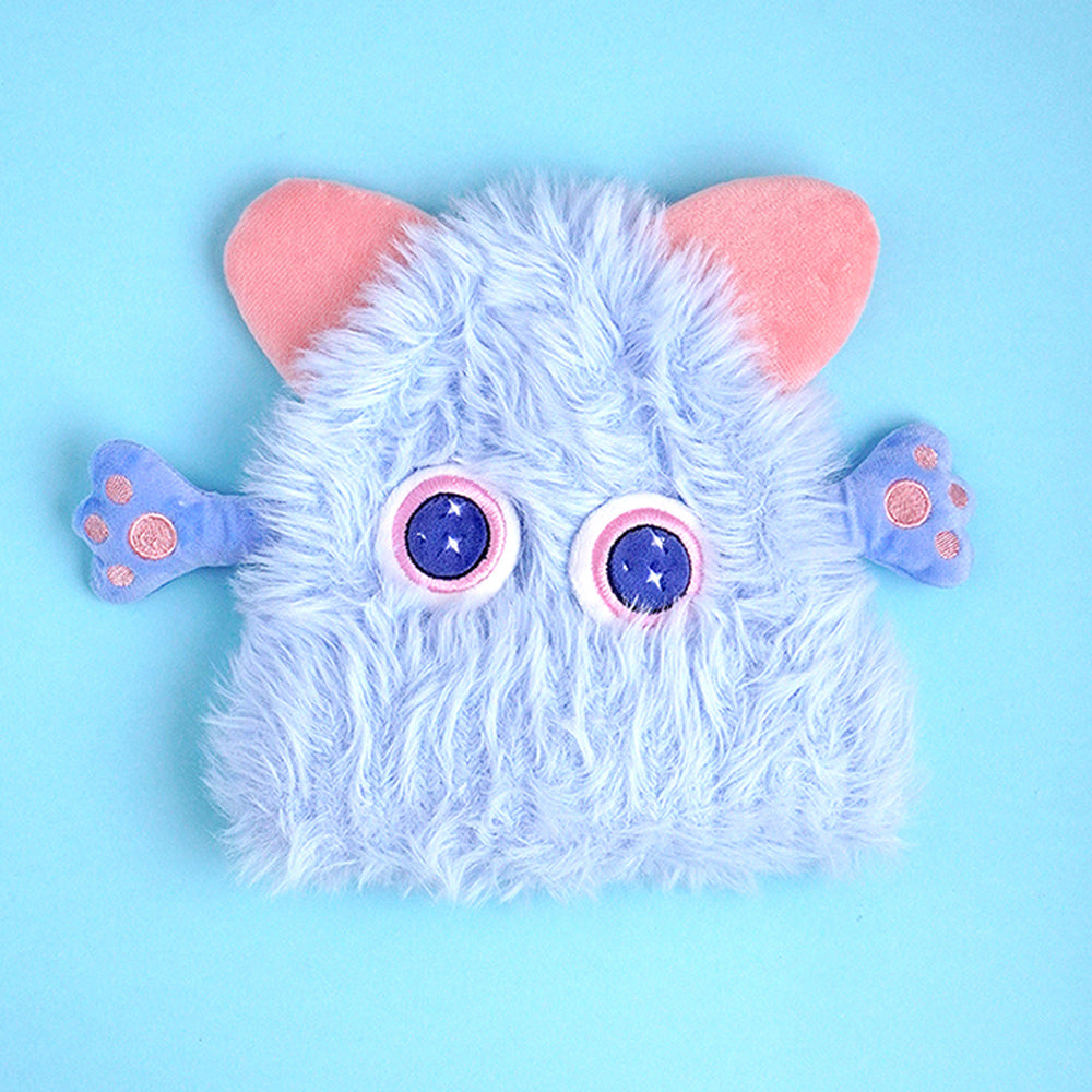 Blue Furry Monster 3d style Winter Cap/Beanie for Kids