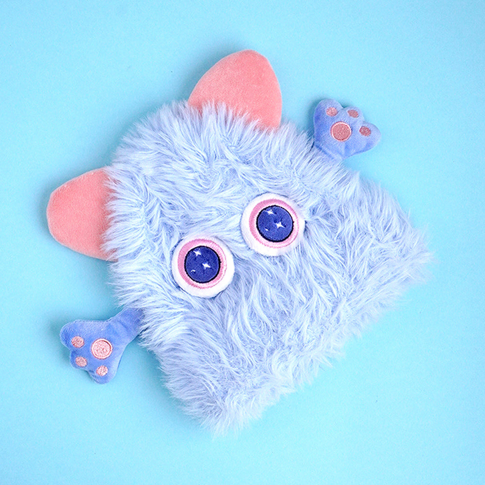 Blue Furry Monster 3d style Winter Cap/Beanie for Kids