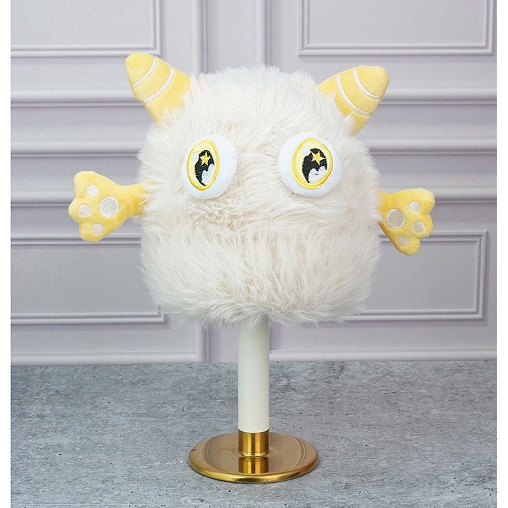 Cream Furry Monster 3d style Winter Cap/Beanie for Kids