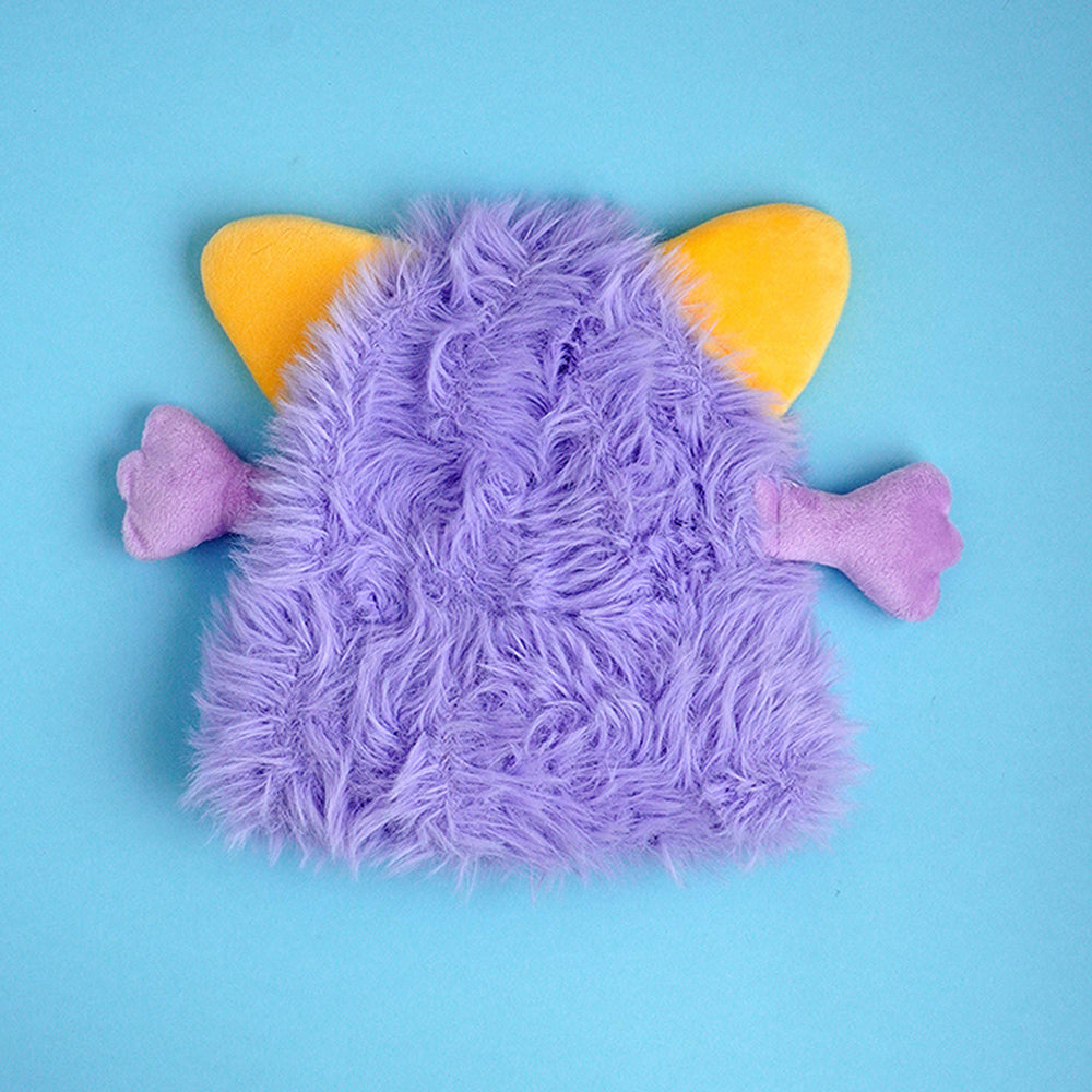 Purple Furry Monster 3d style Winter Cap/Beanie for Kids