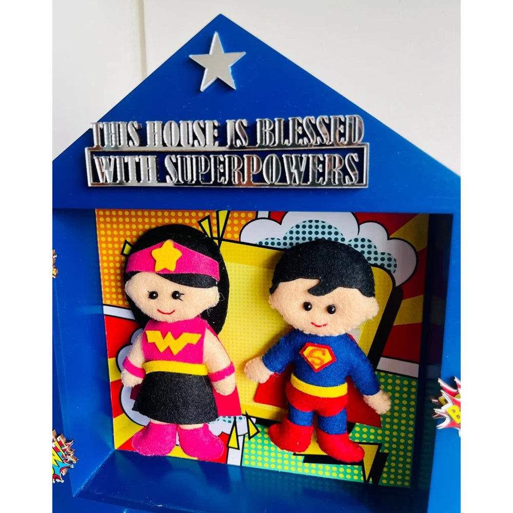Power Brother & Sister Personalised Name Plaque with Free Rakhi