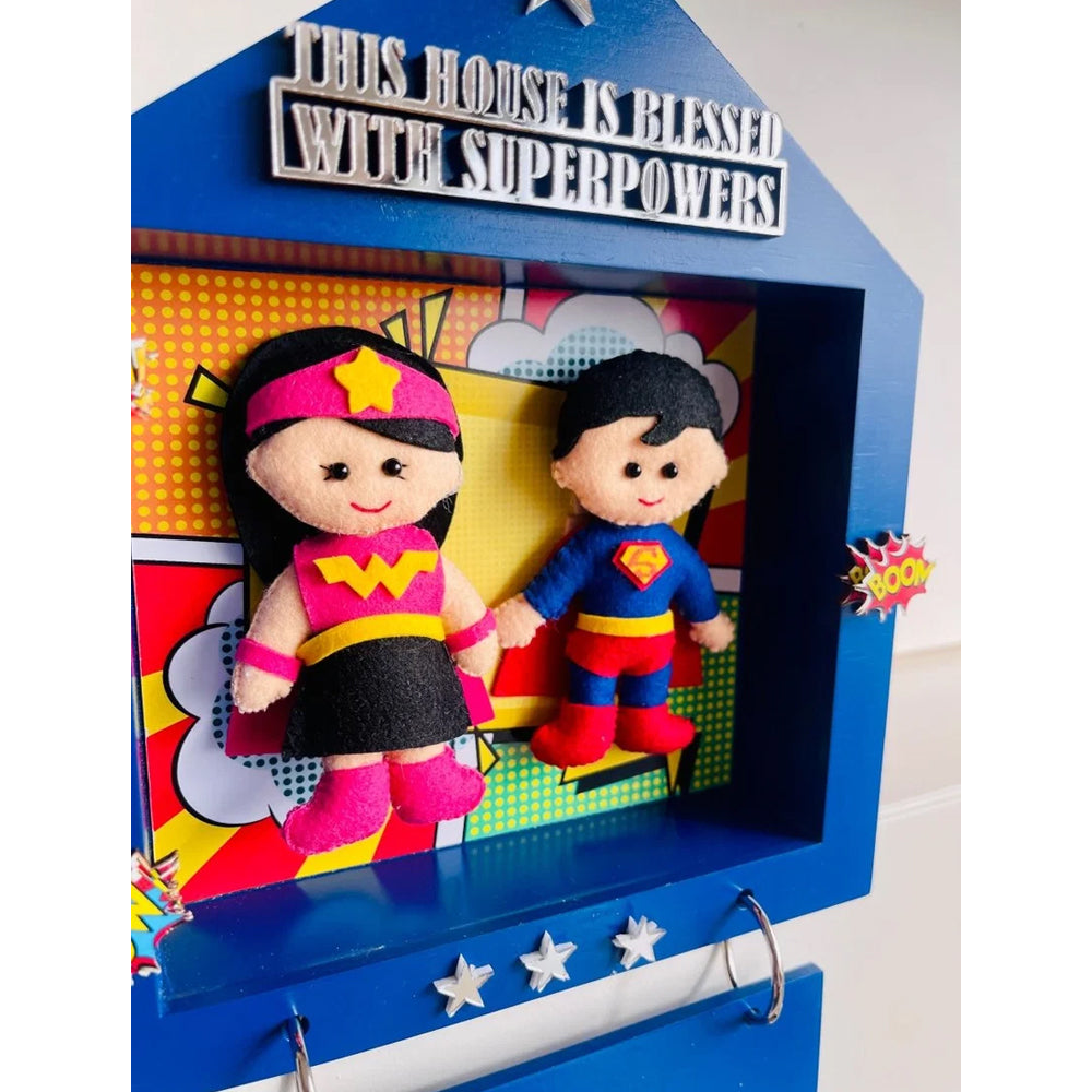Power Brother & Sister Personalised Name Plaque with Free Rakhi