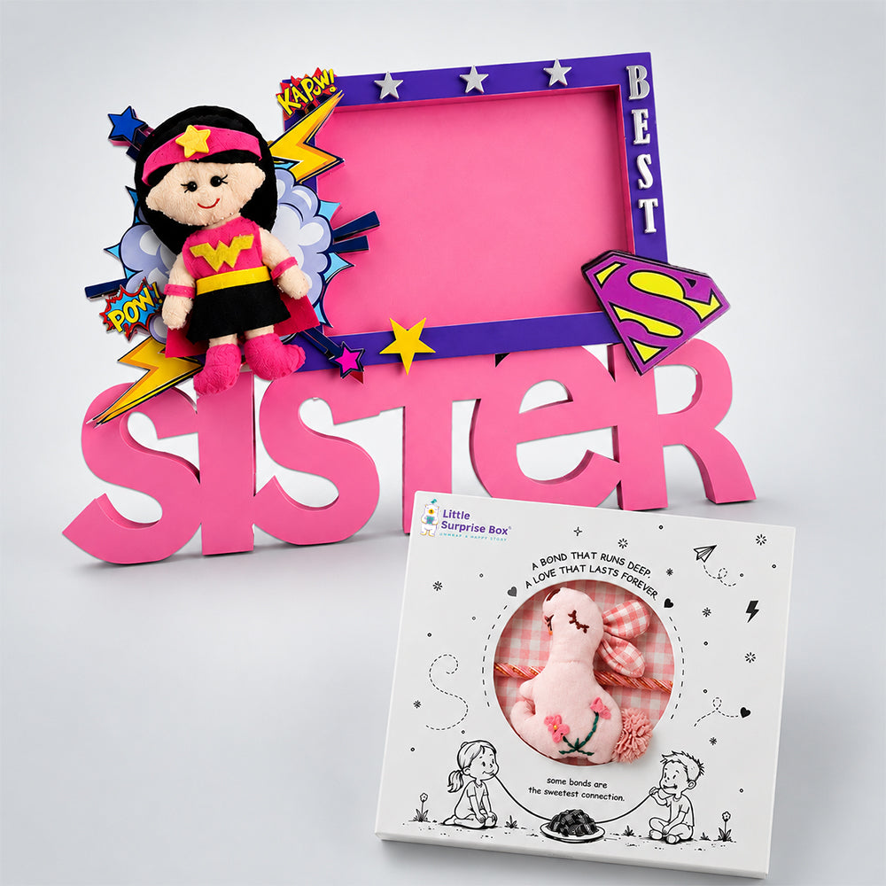 Best Sister Photo Frame with Free Rakhi