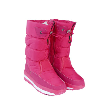 Fuchsia Pink, High Rise Waterproof Winter Snow Boots for Women for minus temperature