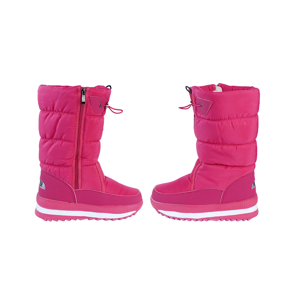 Fuchsia Pink, High Rise Waterproof Winter Snow Boots for Women for minus temperature