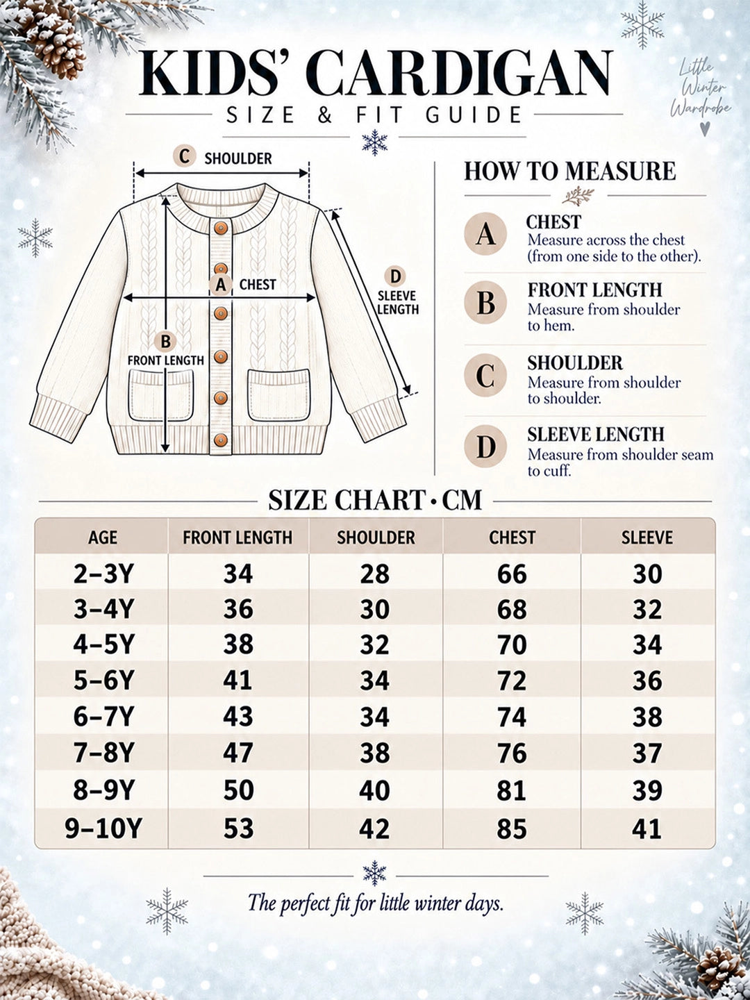 Red Christmas 2 Tree & Santa Knitted Winter Cardigan, Christmas Sweater for Kids