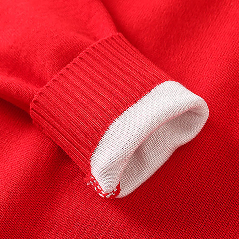 Red Flying Sleigh Knitted Christmas cardigan Sweater for Kids