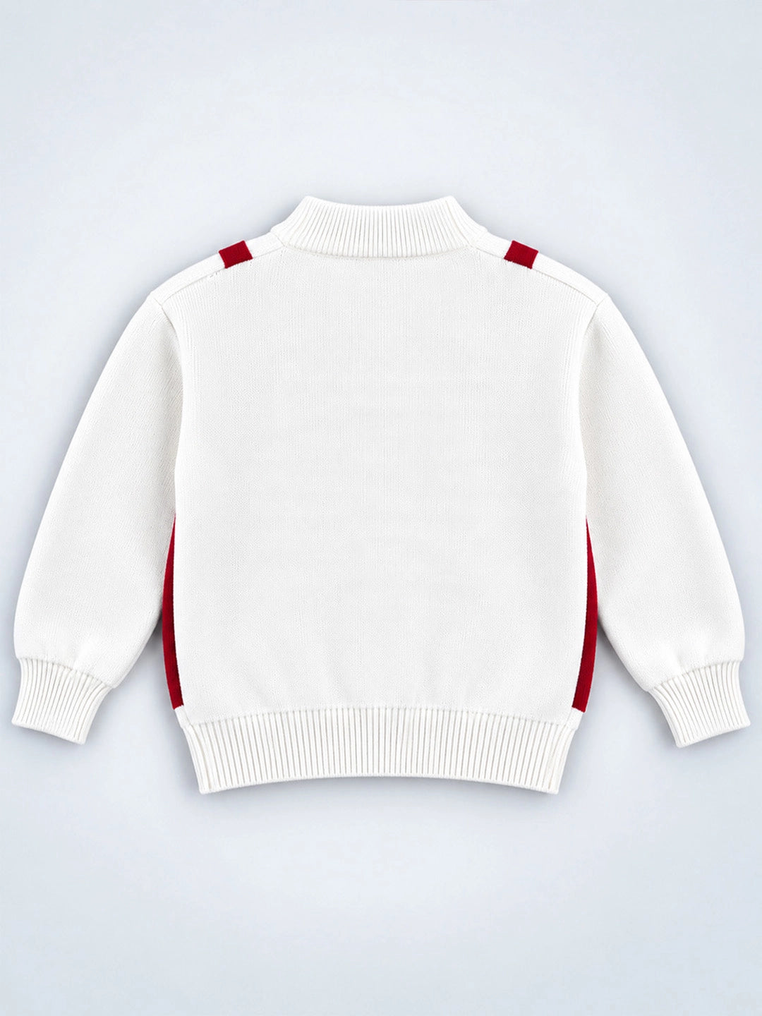 Red Lil Bows jacket Layered look Winter Cardigan, Christmas Sweater for Kids