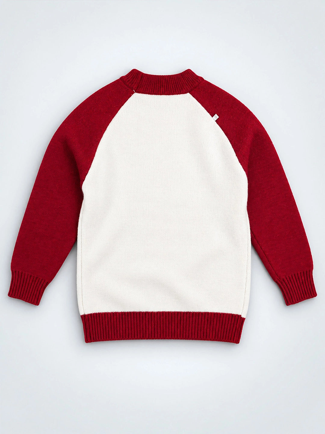 Santa with Reindeer Knitted Winter Cardigan, Christmas Sweater for Kids
