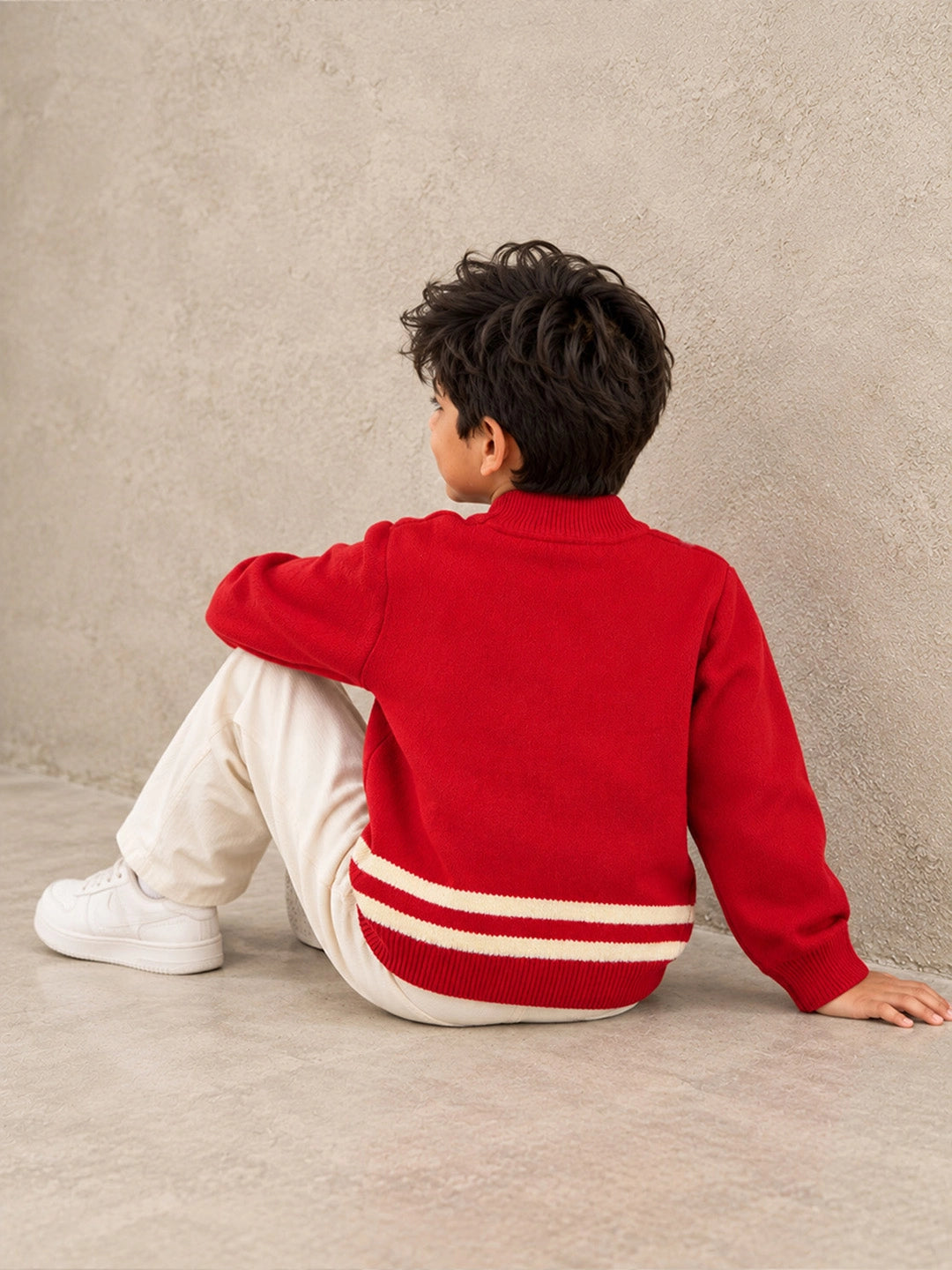 XMAS Tree Star Knitted Winter Cardigan, Christmas Sweater for Kids