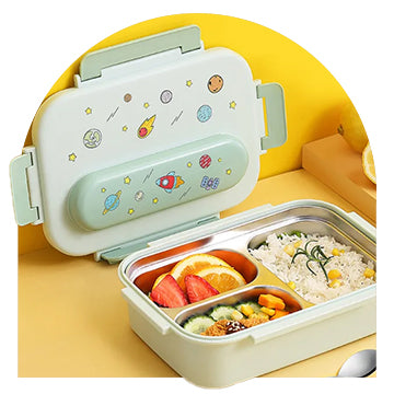 Little Surprise Box,2 pcs Uni Lunch bag & 5 section Lunch box for Kids