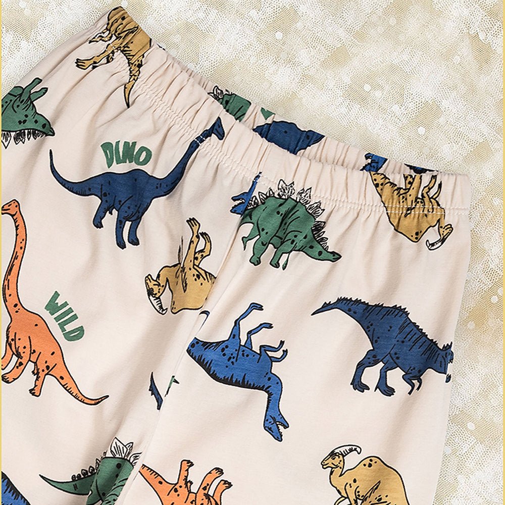 All Over Dino print soft Cotton Kids Nightsuit - Little Surprise BoxAll Over Dino print soft Cotton Kids Nightsuit