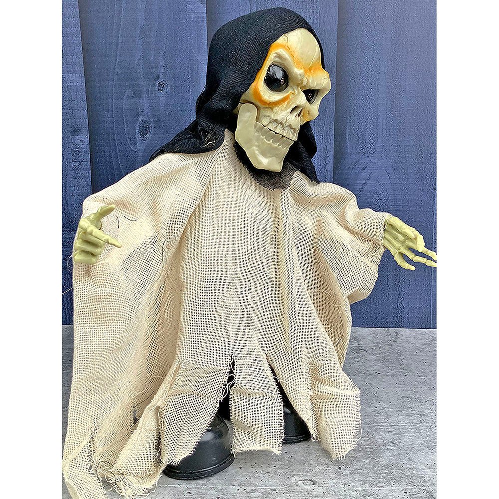 Beige Scary Walking Dwarf skeleton, Battery operated with voice, Motion and Light Halloween Party Décor - Little Surprise BoxBeige Scary Walking Dwarf skeleton, Battery operated with voice, Motion and Light Halloween Party Décor