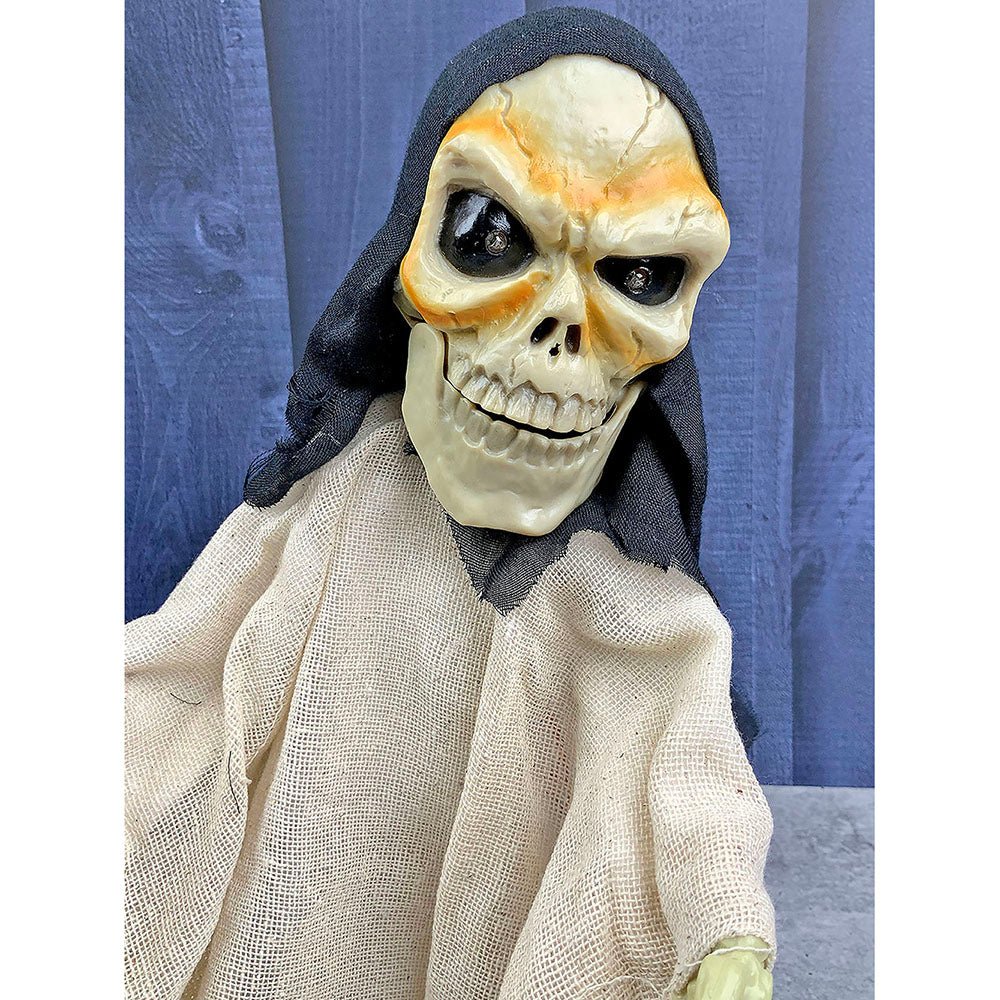 Beige Scary Walking Dwarf skeleton, Battery operated with voice, Motion and Light Halloween Party Décor - Little Surprise BoxBeige Scary Walking Dwarf skeleton, Battery operated with voice, Motion and Light Halloween Party Décor